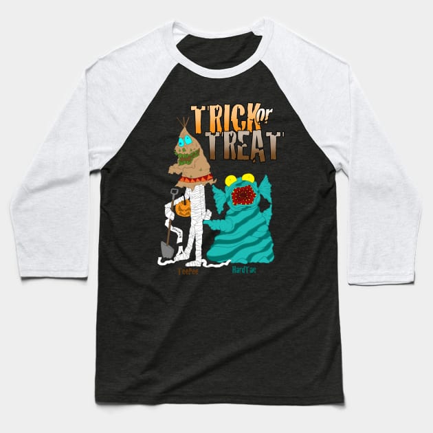 Tric or Treet Baseball T-Shirt by EJTees